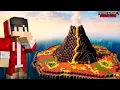 I Built an Active Volcano Island Minecraft PE Hardcore EP-15 Hindi