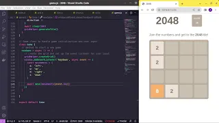How to make a 2048 Game with HTML CSS and Javascript - No talking