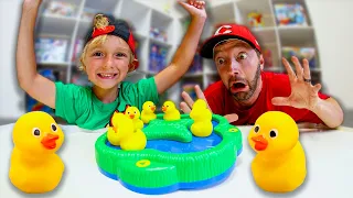 Father & Son PLAY LUCKY DUCKS! (Memory Match Time!)