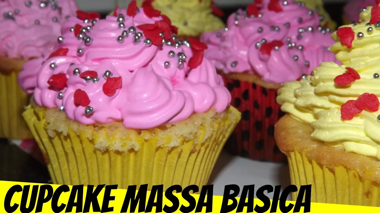 COMO FAZER CUPCAKE SIMPLES E FÁCIL MASSA BÁSICA (SUPER FÁCIL)
