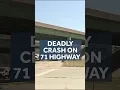 Fatal crash shuts down part of 71 Highway in Kansas City