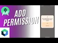 Add Permission In Android Studio Jetpack Compose App Permission