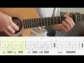 Funeral - Phoebe Bridgers - Guitar Tutorial + TABS on screen