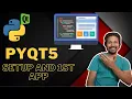 PYQT5 Tutorial - Setup and First Application QApplication QWidget