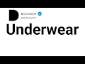 Underwear Synonyms Thesaurus Similar Words