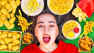 اختي ميمي عاشت على البطاطس لمده 24 ساعه حققت حلمها  اختي ميمي عاشت على البطاطس لمده 24 ساعه حققت حلمها