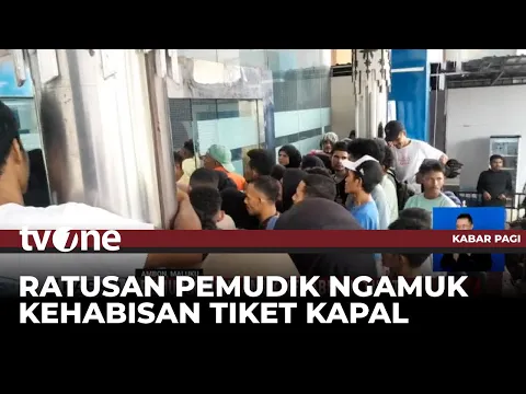 Kehabisan Tiket, Ratusan Pemudik Mengamuk di Depan Kantor PELNI Ambon