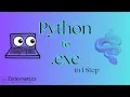 Convert Python to exe in 1 Step - No External Tool Needed