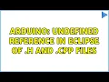 Arduino Undefined reference in Eclipse of h and cpp files 2 Solutions