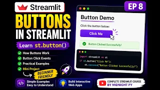 How to create buttons in Streamlit Learn st button with Practical Examples