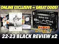 ONLINE EXCLUSIVE RELEASE GREAT CHECKLIST 2022-23 Panini Black Basketball Hobby Box Review x2