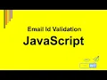 email validation using javascript form validation regex code javascript validate email regex
