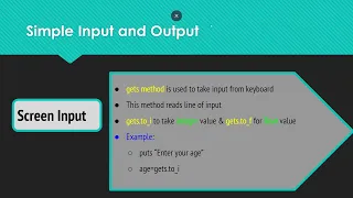 Ruby Input and Output Statement gets puts