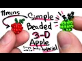 Simple Beaded 3-D Apple Tutorial