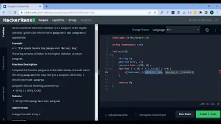 HackerRank Pangrams