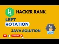 Left Rotation Hacker Rank Solution java