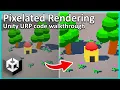 Unity PIXELATED RENDERING in URP Using Custom Renderer Features Code Walkthrough