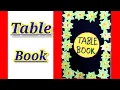 How to make a Table Book Table Book make easy for kids Table 2 to 10