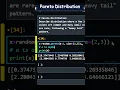 Pareto Distribution random number in numpy with python
