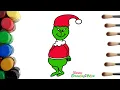 Grinch Coloring Pages - Grinch drawing and coloring
