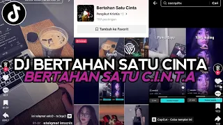 dj bertahan satu cinta bertahan satu c i n t a d bagindas bootelg sound fyp viral tiktok terbaru
