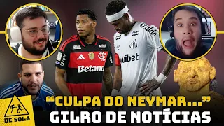 NEYMAR BRAVO COM O GRAMADO E LESIONADO, "MILAMESSI" E PLATA DE VOLTA AO FLA! - GILRO DE NOTÍCIAS