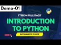 Python FullStack Demo 01 Introduction To Python Beginner s Guide 91 9652532383
