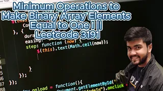 Minimum Operations to Make Binary Array Elements Equal to One I Leetcode 3191 Intuition DSA