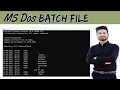 DOS Command Batch File Make Batch file in MS DOS Batch File command in Command Prompt