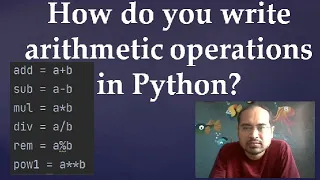 2 Arithmetic operation program in Python