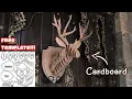 How to Make 3D Puzzle Out of Cardboard Deer Head Wall Mount