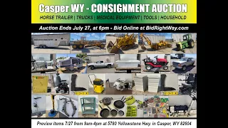 Casper WY Consignment Auction Ends 23