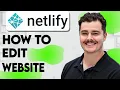 How To Edit Netlify Website 2026 Guide