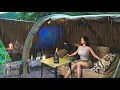 Download Lagu Kamperen in een 7M tunneltent bij zware regenval ☔️ Regengeluide. Kamperen in de regen .