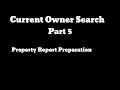 Current Owner Search