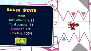 Extreme Demon Math 100 by Sminx More Geometry Dash 2 11