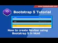 How to create Navbar using Bootstrap 5 in html Navbar using bootstrap in html Step by step