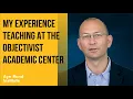 Instructor Aaron Smith on the OAC Experience