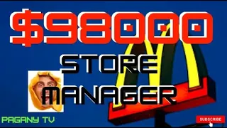 98000 Store Manager salary - McDonalds