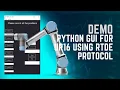 Python GUI for UR16 Collaborative Rob using RTDE Protocol