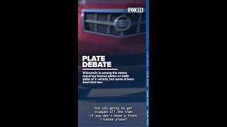 Yes front license plates are required in Wisconsin
