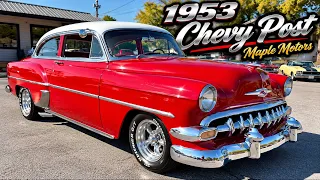 Test Drive 1953 Chevrolet 2-Door Post SOLD $25,900 Maple Motors #3693