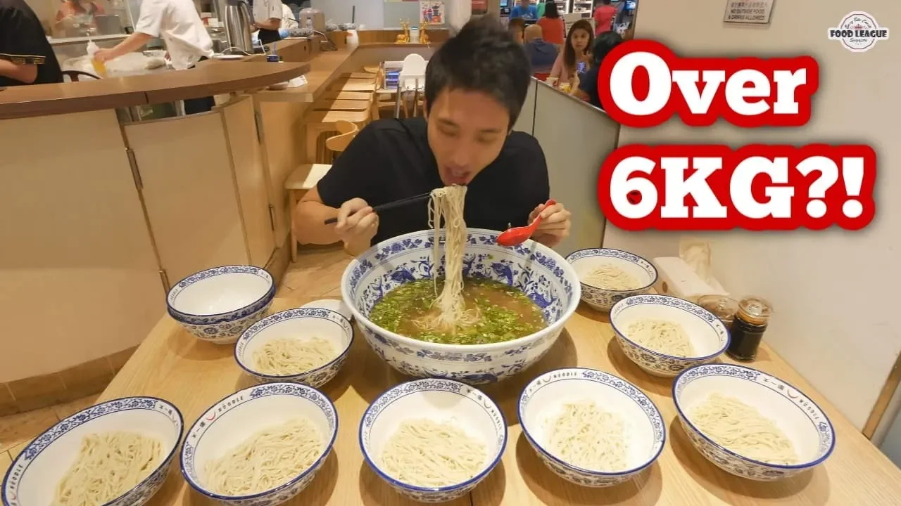 6KG Giant Chinese Beef Noodle Challenge!