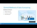 3 3 1 Classification of Sales Forecasting Technique