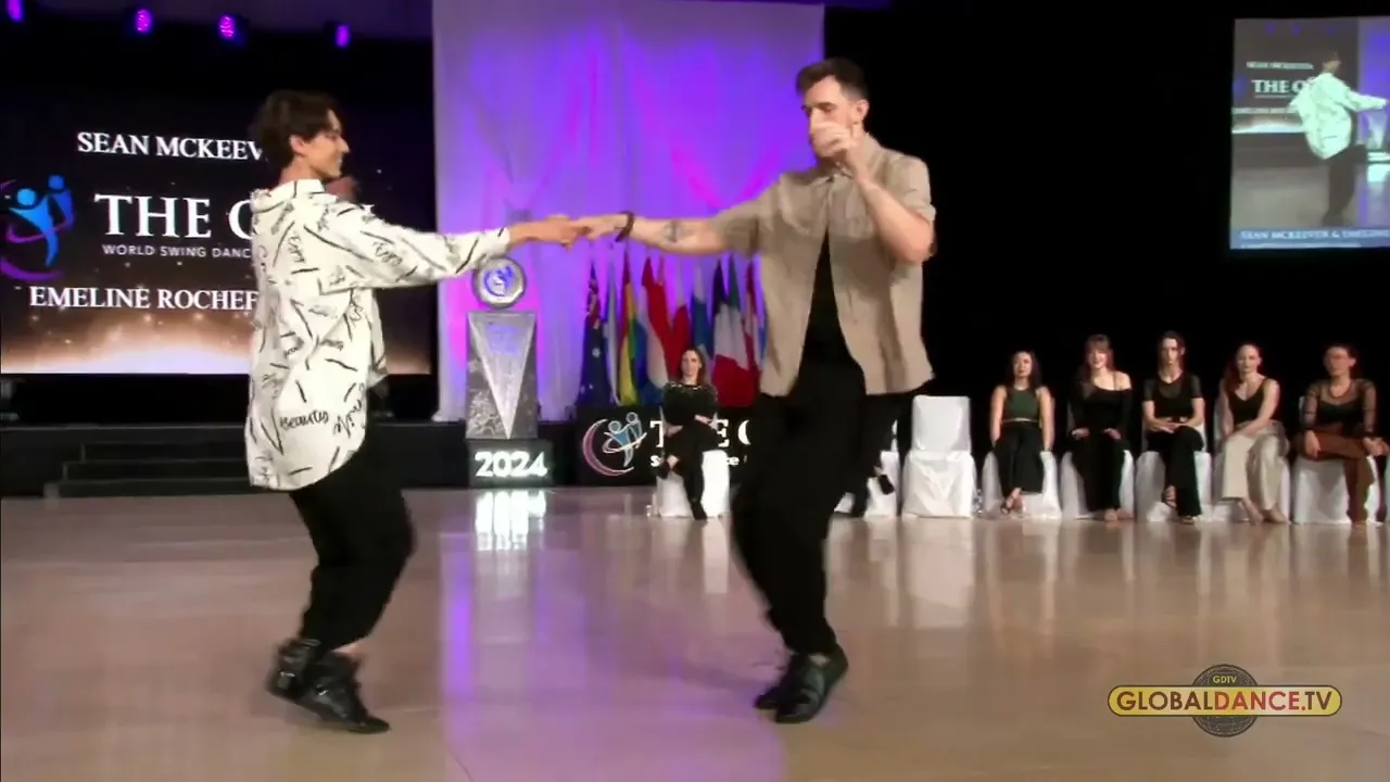 Sean McKeever and Emeline Rochefeuille - 3rd Place Jack & Jill Swing - Champions - The Open 2024