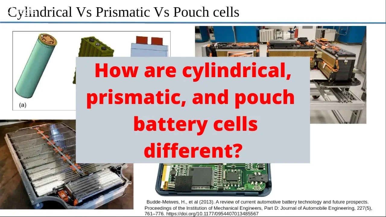 How are cylindrical, prismatic, and pouch style battery cells different?