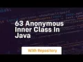 63 anonymous inner class in java