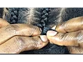 HOW TO CORNROW 4 BEGINNERS ONLY