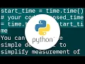 Measuring elapsed time with the Time module