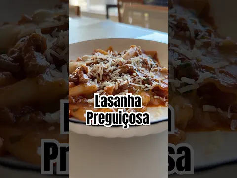 Lasanha de Frigideira ou Lasanha Preguiçosa ou desconstruída. Receita prática de 1 panela.
